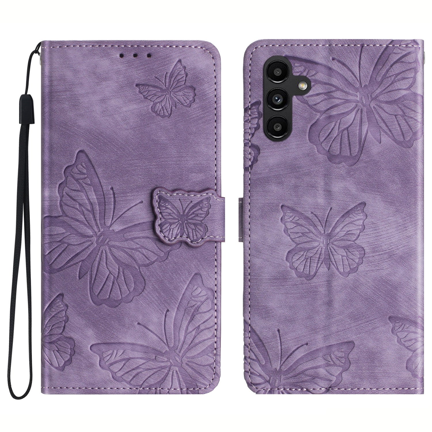 For Samsung Galaxy A54 5G Skin-touch Leather Stand Phone Case Butterfly Imprinted Wallet Cover For Samsung Galaxy A54 5G Skin-touch Leather Stand Phone Case Butterfly Imprinted Wallet Cover